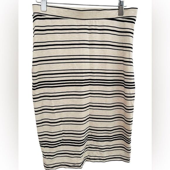 TART striped jersey pull on pencil skirt size M. - Picture 1 of 3